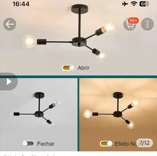 Lustre de teto 