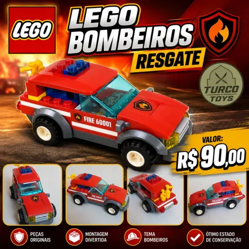 LEGO BOMBEIROS - FIRE RESGATE (ORIGINAL)