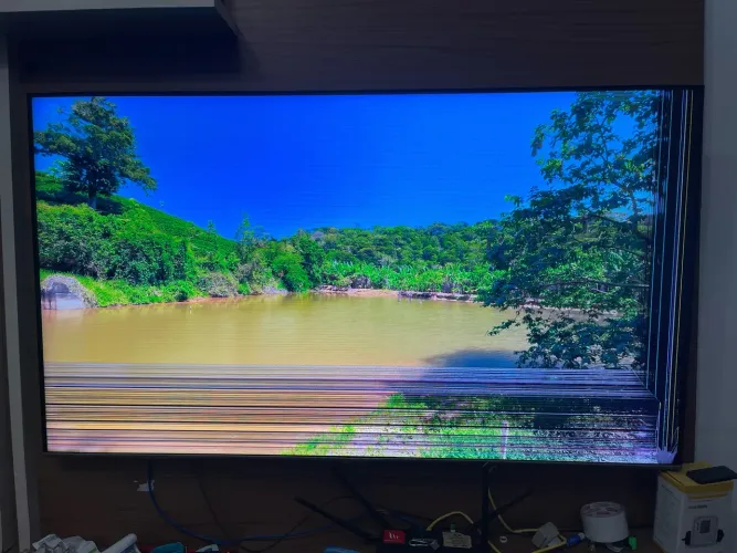 Smart Tv Samsung display quebrado