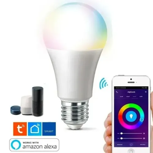 Lâmpada Led 9w Smart Inteligente Wifi Google Alexa Automação