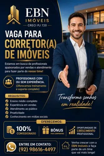 Vaga para Corretor de Imóveis