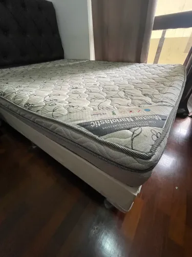 Cama e colchão casal padrão ortobom 