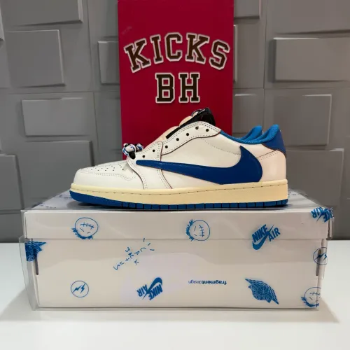 Air Jordan 1 Low Travis Scott x Fragment Sail Military Blue 39
