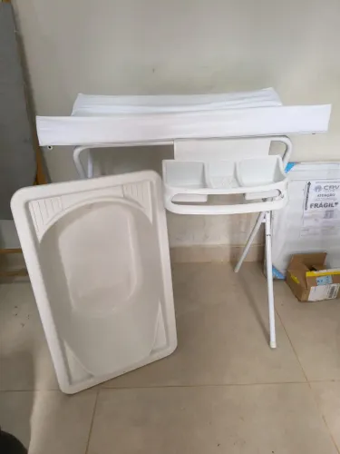 Banheira luxo com trocador kids baby Hércules
