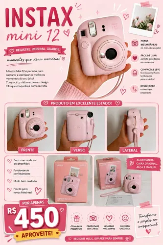 Câmera instantânea instax mini 12