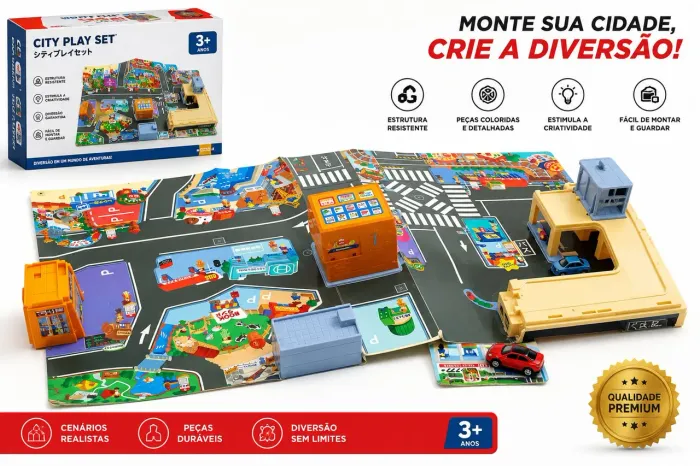 Cidade de carros- brinquedo