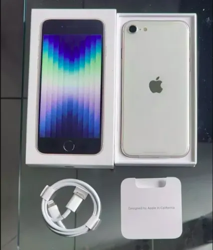 iPhone SE 3° Geração 2022 5G eSIM 64GB Nota Fiscal Garantia Apple 11 Meses e Acessórios