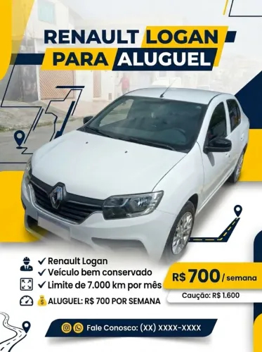 Alugo Logan para Uber/99/indriver