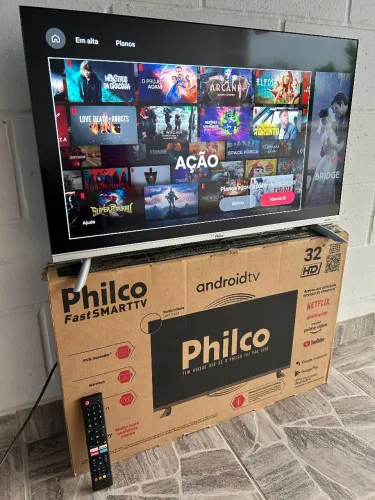 TV SMART PHILCO 32" Android FullHD 