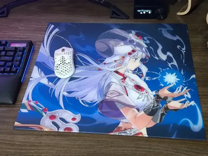 Mousepad Kirisame Bingli Ice Glass 490mm x 420mm + Case