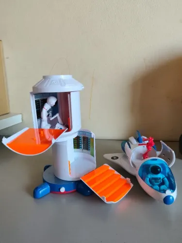 Playset Estação Espacial Astronauta 51 Station + Foguete Brinquedos