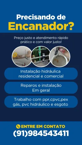 Encanador profissional. 