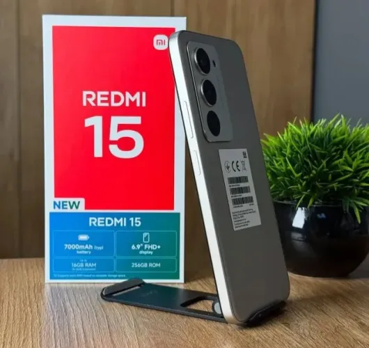 Xiaomi Redmi 15 LACRADO 256GB Cinza PAGAMENTO NO ATO DA ENTREGA HOJE