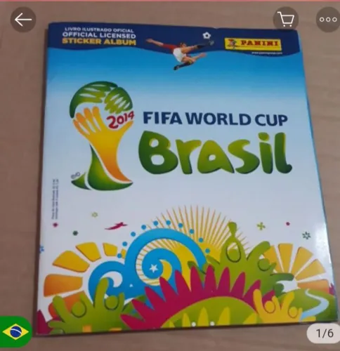 Álbum figurinhas da Copa do mundo no Brasil 