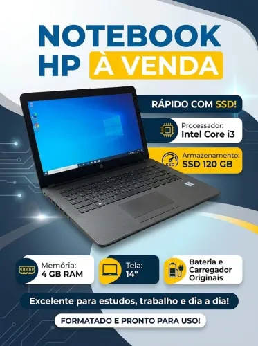 Notebook HP Intel i3 4Gig Ram
