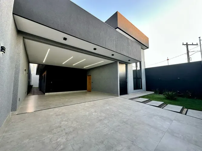 Térrea nova para venda possui 180 m2 com 3 suítes - resid. Jardins do Lago