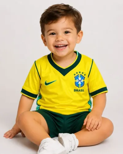 Camisa Brasil Amarela 1.1 Infantil 4 anos 