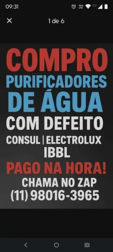 peças para purificadores de agua eletrolux consul ibbl 