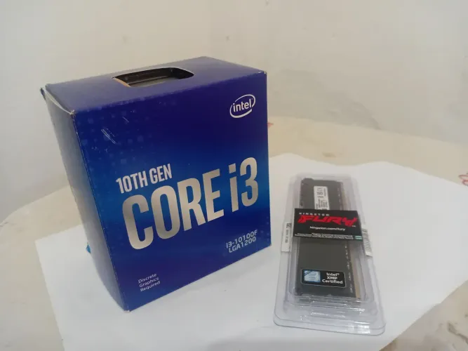 I3 10100f + 8gb ddr4 2666mhz troco em placa de video (leia desc)