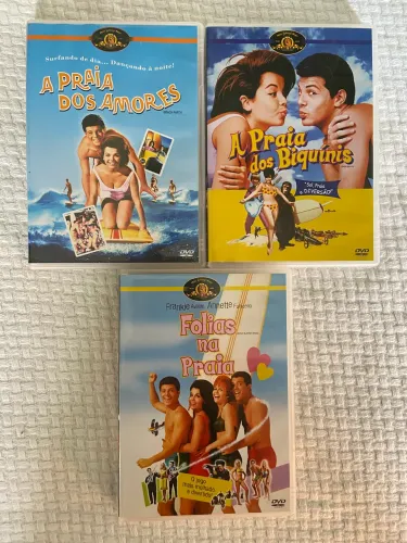 DVD trilogia musical da praia anos 60
