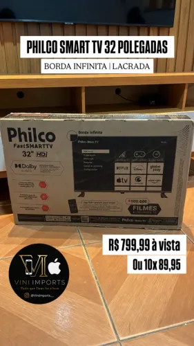SMART TV PHILCO 32 POLEGADAS LACRADA