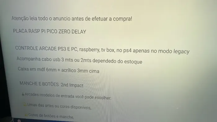 Controle Arcade