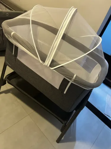 Berço Co-Sleeper Galzerano com Mosquiteiro e Regulagem de Altura