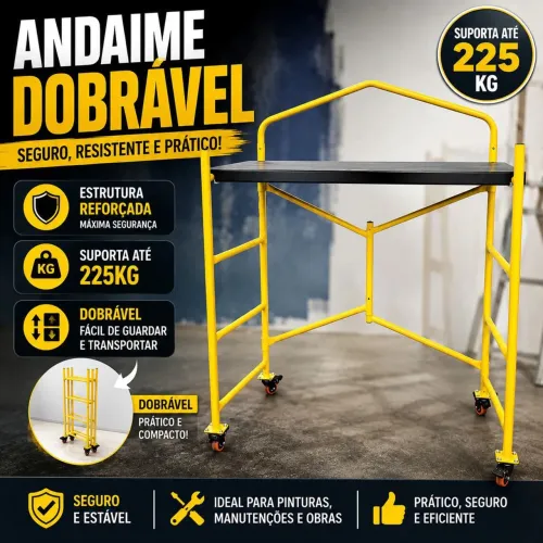 Andaime dobrável portátil