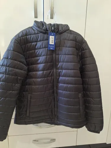 Jaqueta Puffer (Acolchoada) Mizuno com Capuz Removível Tamanho M Original 