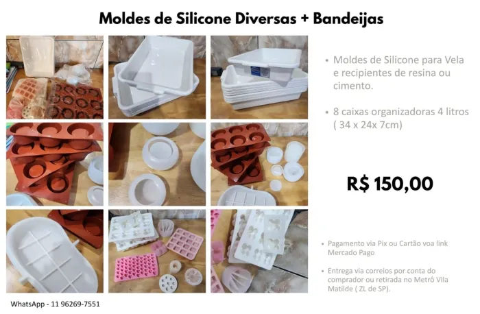 Moldes de silicone diversos