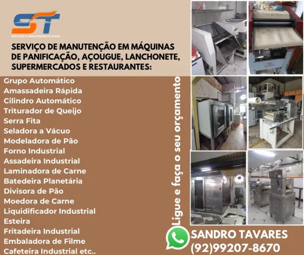 MANUTENÇÃO DE MÁQUINAS E EQUIPAMENTOS
