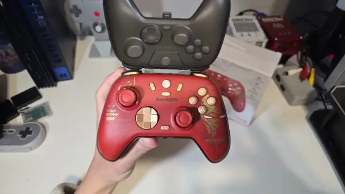 Controle GameSir Nova 2 Lite Edição Iron Man sem fio para PC e Nintendo Switch com case