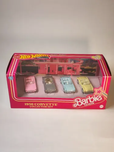 Hot Wheels Barbie The Movie Corvette 4-Pack