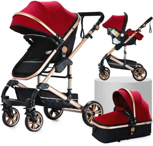 Carrinho de bebê - Carrinho - Carrinho dobrável - 3 em 1 - Carrinho dobrável - BabyWalker 