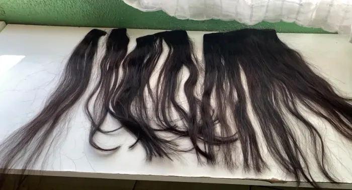Cabelo humano na tela