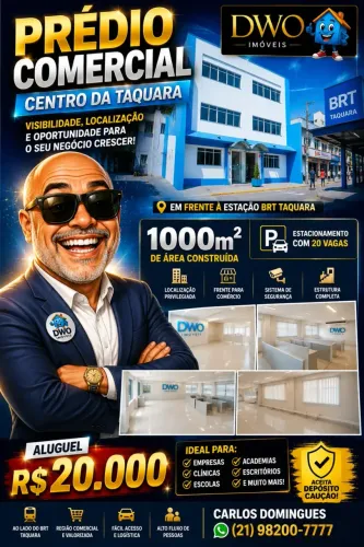 Aluguel Centro da taquara prédio comercial 1000m2