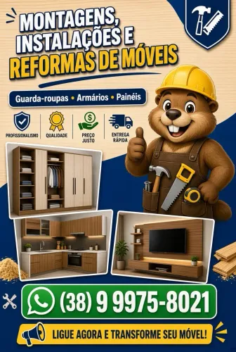 Montagens, instalações e reformas de móveis no geral