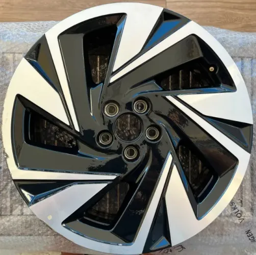 Roda Volkswagen Nivus Highline 2025/26 Aro 17 Cód 2g5601025.d Preto Diamantado