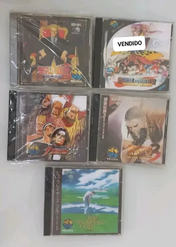 JOGOS NEO GEO CD ORIGINAIS VÁRIOS TÍTULOS VALORES DIFERENTES PARA CADA UM