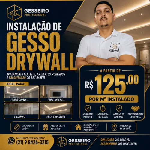 Cortineiro de Gesso com LED e Sanca - Acabamento Impecável e Sem Sujeira!
