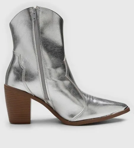 Bota Vizzano Prata Nº 34 Semi Nova - Apenas R$ 250,00