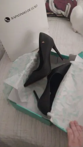 Sapato alto preto
