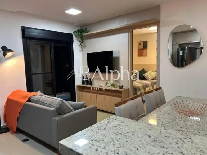 Apartamento mobiliado para locação no Condomínio Fiori em Alphaville - SP
