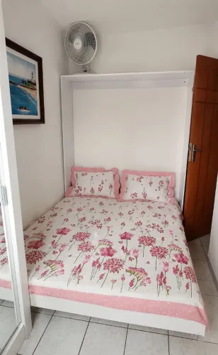 Cama articulada de Casal Vertical parede Compacta 2 nichos.