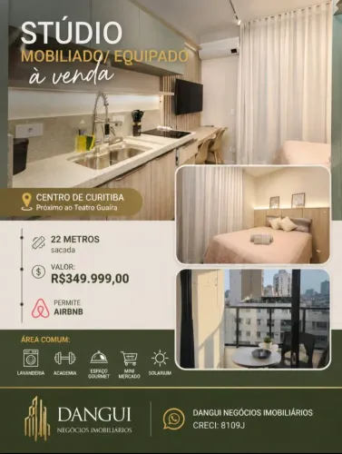 Stúdio mobiliado- Região central