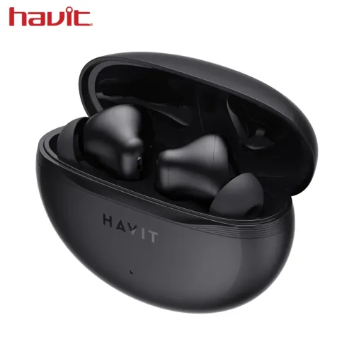 Fone de Ouvido Bluetooth com ENC e Bateria de Longa Duração, Preto - Havit