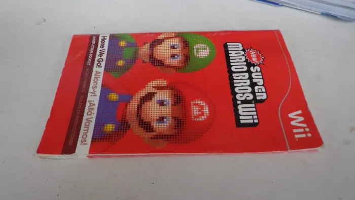Manual Do Jogo New Super Mario Bros Nintendo Wii Original (Usado)