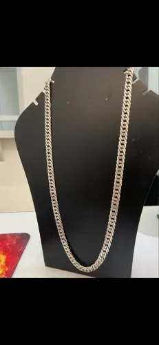 Corrente Masc Prata 925 elo duplo 60cm
