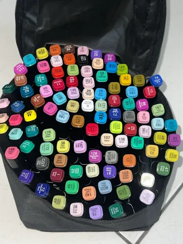 Kit Canetinhas Touch Sweet 100 Cores Dual Marker Estojo