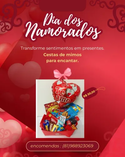  Cesta de café da manhã ou cesta de guloseimas 